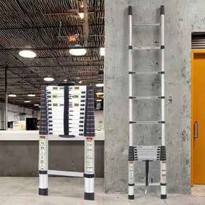 EN131 Heavy-Duty Telescopic Aluminum Ladder - 150kg Load Capacity, Portable Folding Step Ladder