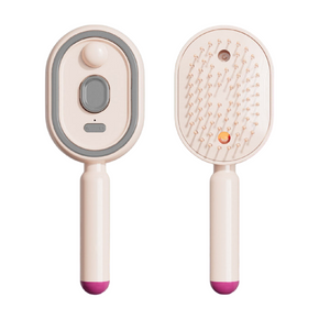 Electric Vibrating Scalp Massage Comb - Anti-Static Hair Brush with Mist Spray